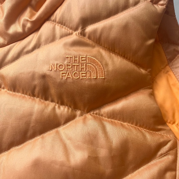 The North Face Aconcagua Down Vest 550 Orange Sherbert Nasturtium Gilet Smal - Picture 10 of 11